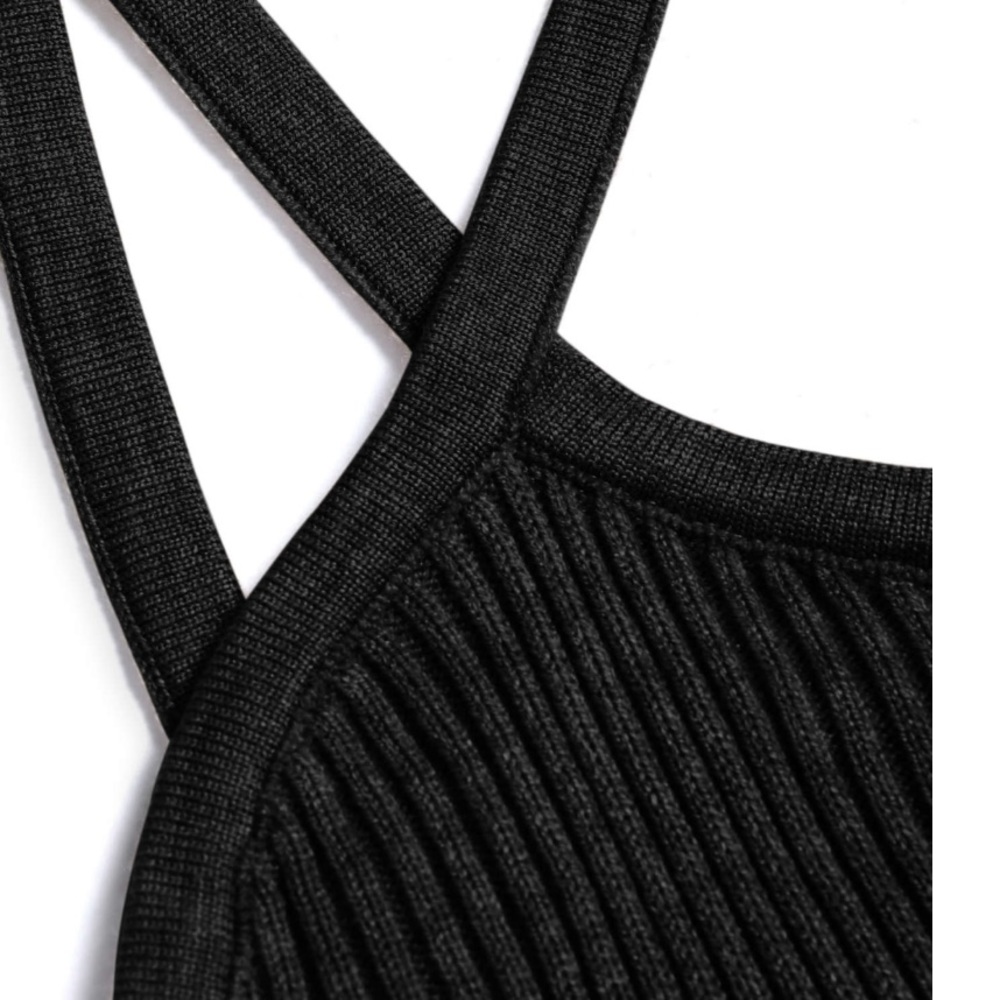 Black one-shoulder bodycon dress - Picture 3 of 4